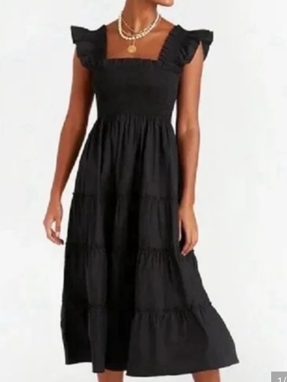 RARE Hill House Black Swiss Dot, Ellie Nap Dress, XS, NWOT